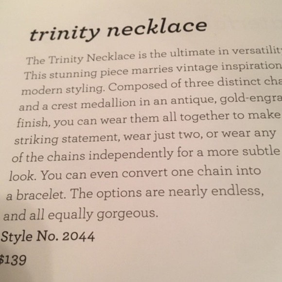 CAbi Style #2044 Trinity Necklace - Picture 6 of 6